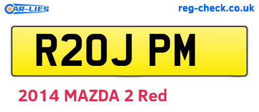 R20JPM are the vehicle registration plates.