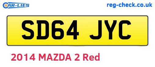 SD64JYC are the vehicle registration plates.
