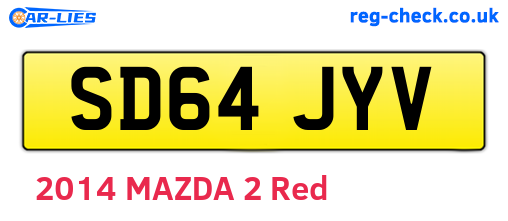 SD64JYV are the vehicle registration plates.
