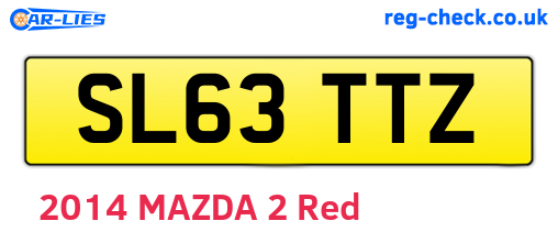SL63TTZ are the vehicle registration plates.