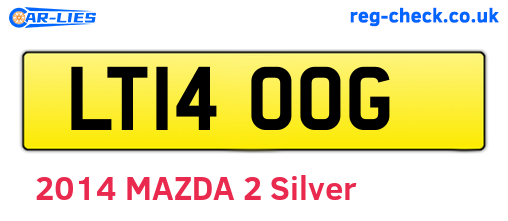 LT14OOG are the vehicle registration plates.