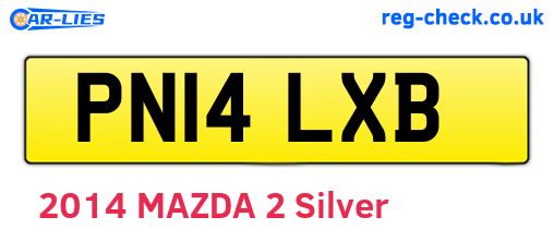PN14LXB are the vehicle registration plates.