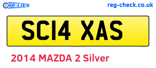 SC14XAS are the vehicle registration plates.