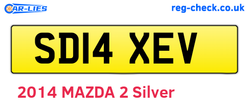 SD14XEV are the vehicle registration plates.