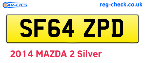 SF64ZPD are the vehicle registration plates.