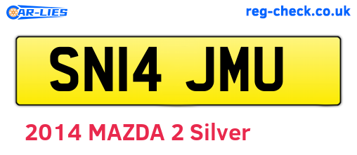 SN14JMU are the vehicle registration plates.