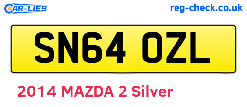 SN64OZL are the vehicle registration plates.