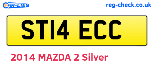 ST14ECC are the vehicle registration plates.