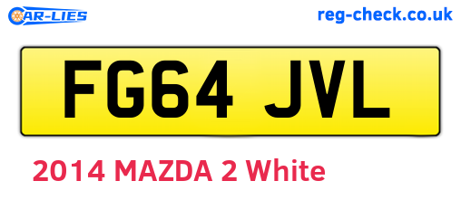 FG64JVL are the vehicle registration plates.