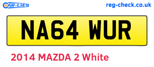 NA64WUR are the vehicle registration plates.