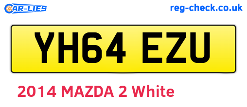 YH64EZU are the vehicle registration plates.