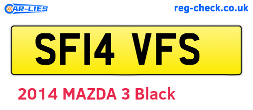 SF14VFS are the vehicle registration plates.
