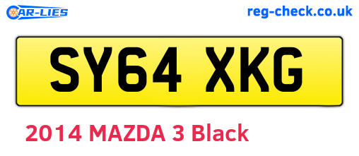 SY64XKG are the vehicle registration plates.