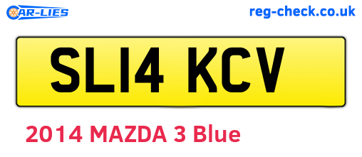 SL14KCV are the vehicle registration plates.