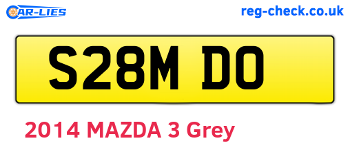 S28MDO are the vehicle registration plates.