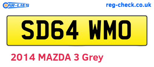 SD64WMO are the vehicle registration plates.