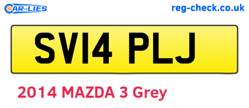 SV14PLJ are the vehicle registration plates.