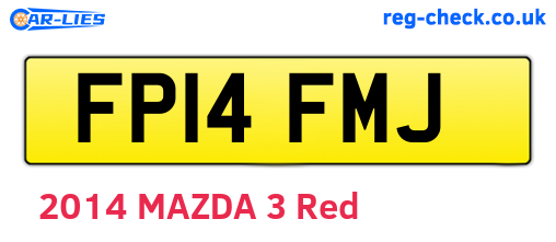 FP14FMJ are the vehicle registration plates.