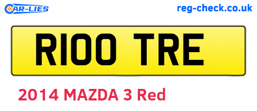 R100TRE are the vehicle registration plates.
