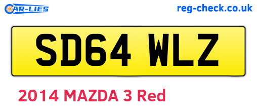 SD64WLZ are the vehicle registration plates.