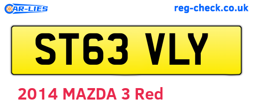 ST63VLY are the vehicle registration plates.