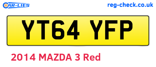 YT64YFP are the vehicle registration plates.