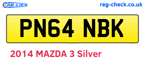 PN64NBK are the vehicle registration plates.