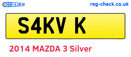 S4KVK are the vehicle registration plates.
