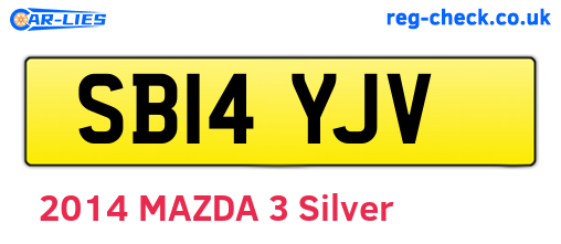 SB14YJV are the vehicle registration plates.