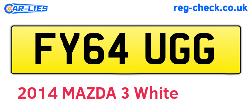 FY64UGG are the vehicle registration plates.