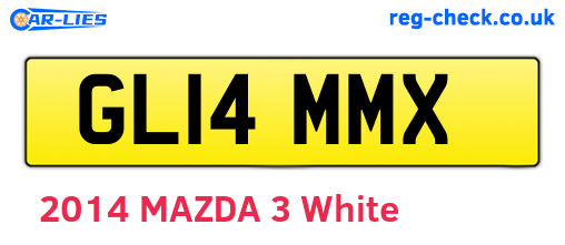 GL14MMX are the vehicle registration plates.