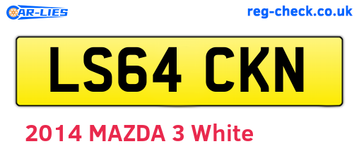 LS64CKN are the vehicle registration plates.