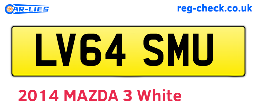 LV64SMU are the vehicle registration plates.