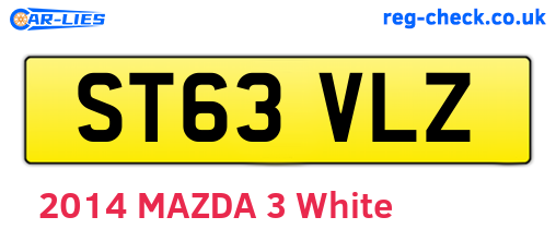 ST63VLZ are the vehicle registration plates.