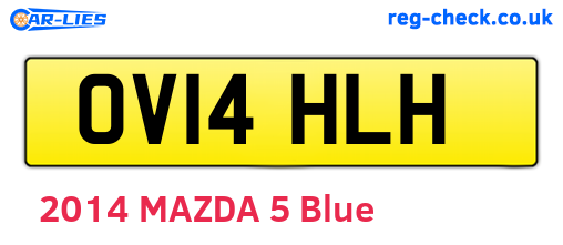 OV14HLH are the vehicle registration plates.