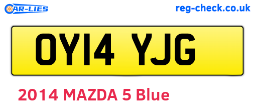 OY14YJG are the vehicle registration plates.