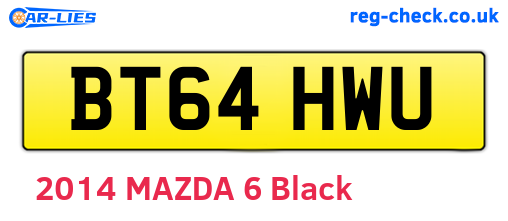 BT64HWU are the vehicle registration plates.