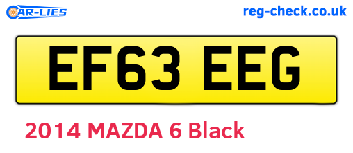 EF63EEG are the vehicle registration plates.