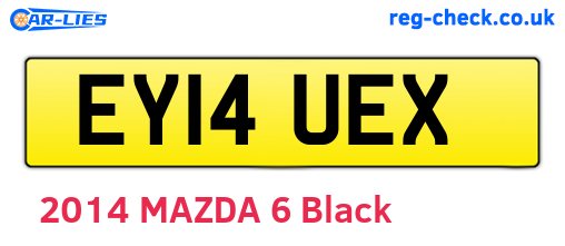 EY14UEX are the vehicle registration plates.