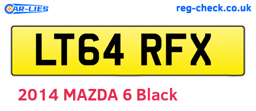 LT64RFX are the vehicle registration plates.