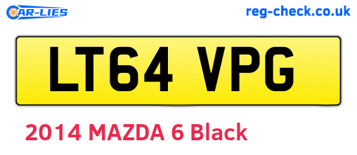 LT64VPG are the vehicle registration plates.