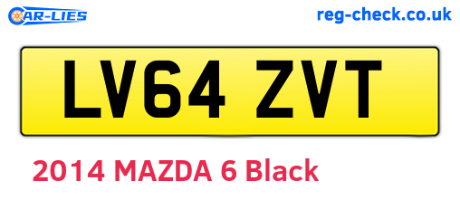LV64ZVT are the vehicle registration plates.