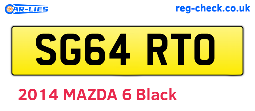 SG64RTO are the vehicle registration plates.