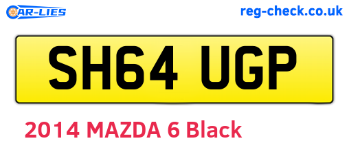 SH64UGP are the vehicle registration plates.