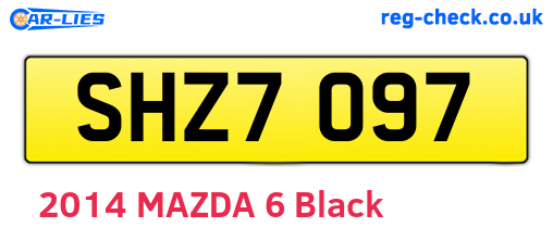 SHZ7097 are the vehicle registration plates.