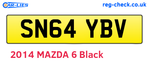 SN64YBV are the vehicle registration plates.
