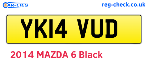 YK14VUD are the vehicle registration plates.