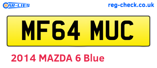 MF64MUC are the vehicle registration plates.