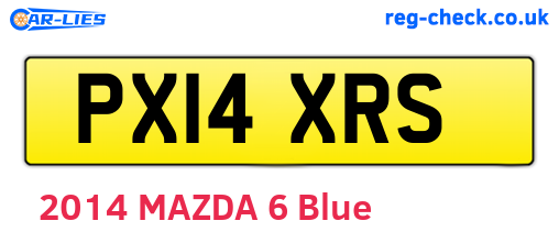 PX14XRS are the vehicle registration plates.