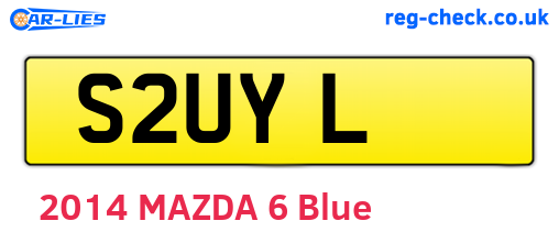 S2UYL are the vehicle registration plates.